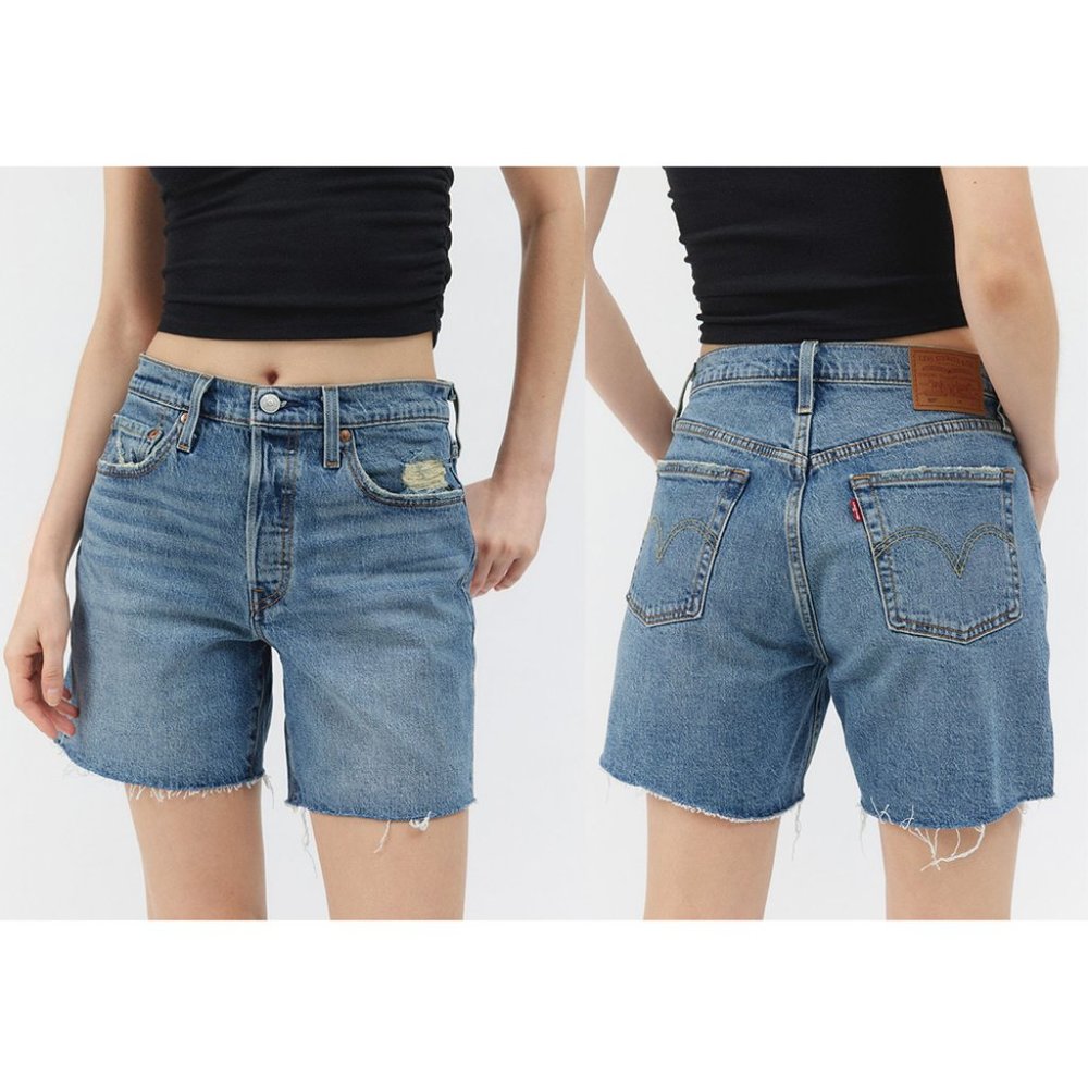 NEW Levi's 501 Mid Thigh Shorts size 25